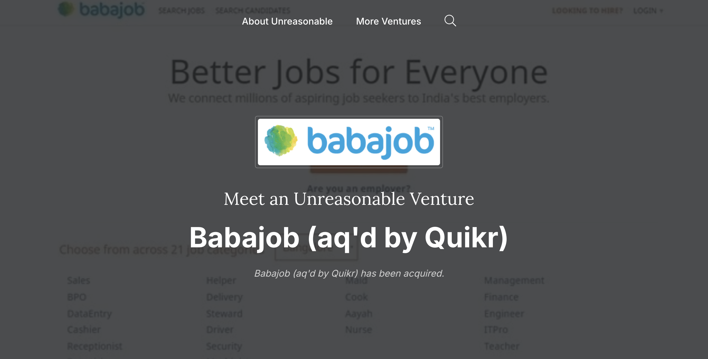 Babajob job marketplace screens and employer workflows 1