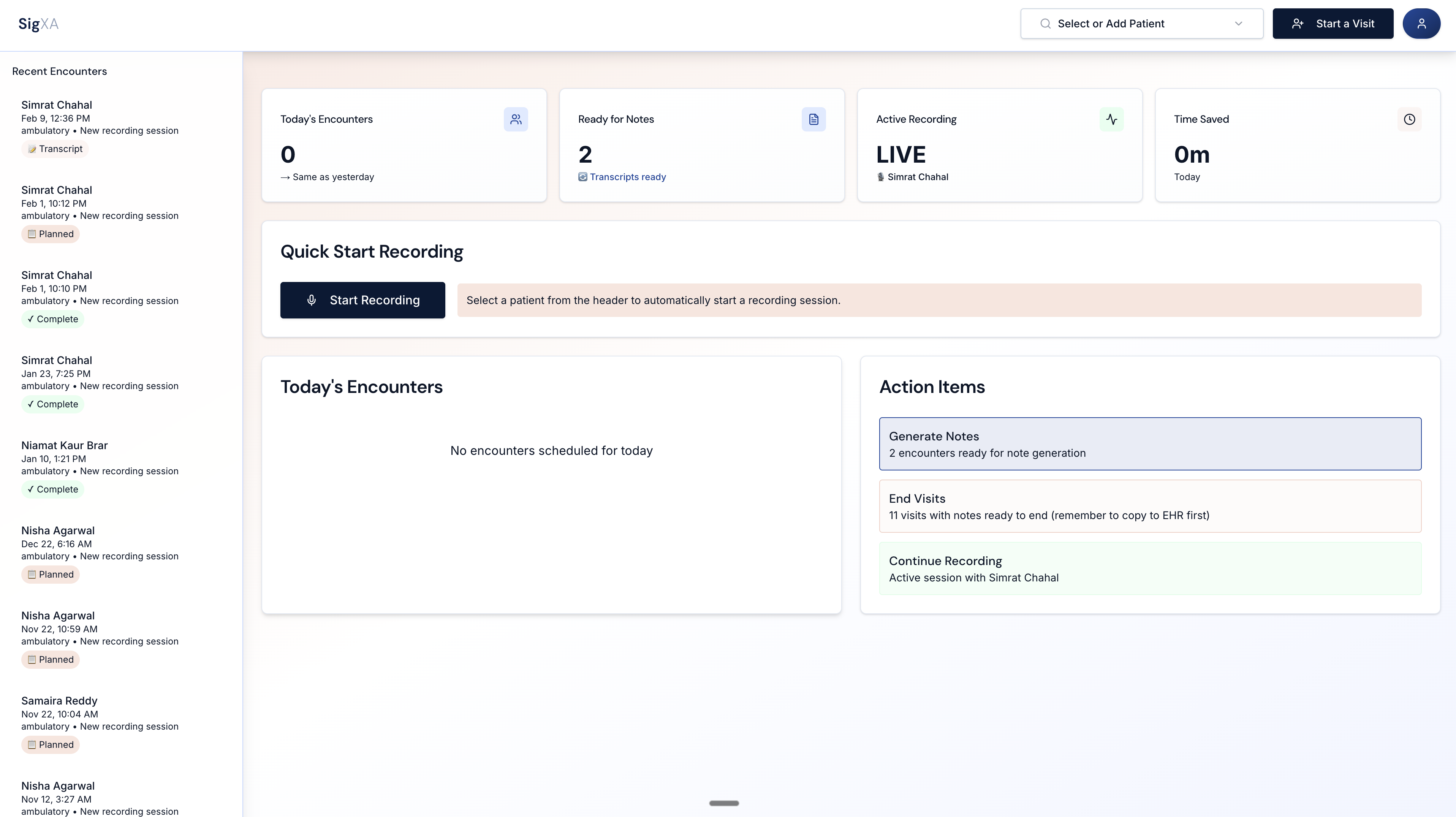 Healthcare management dashboard showing patient data and analytics